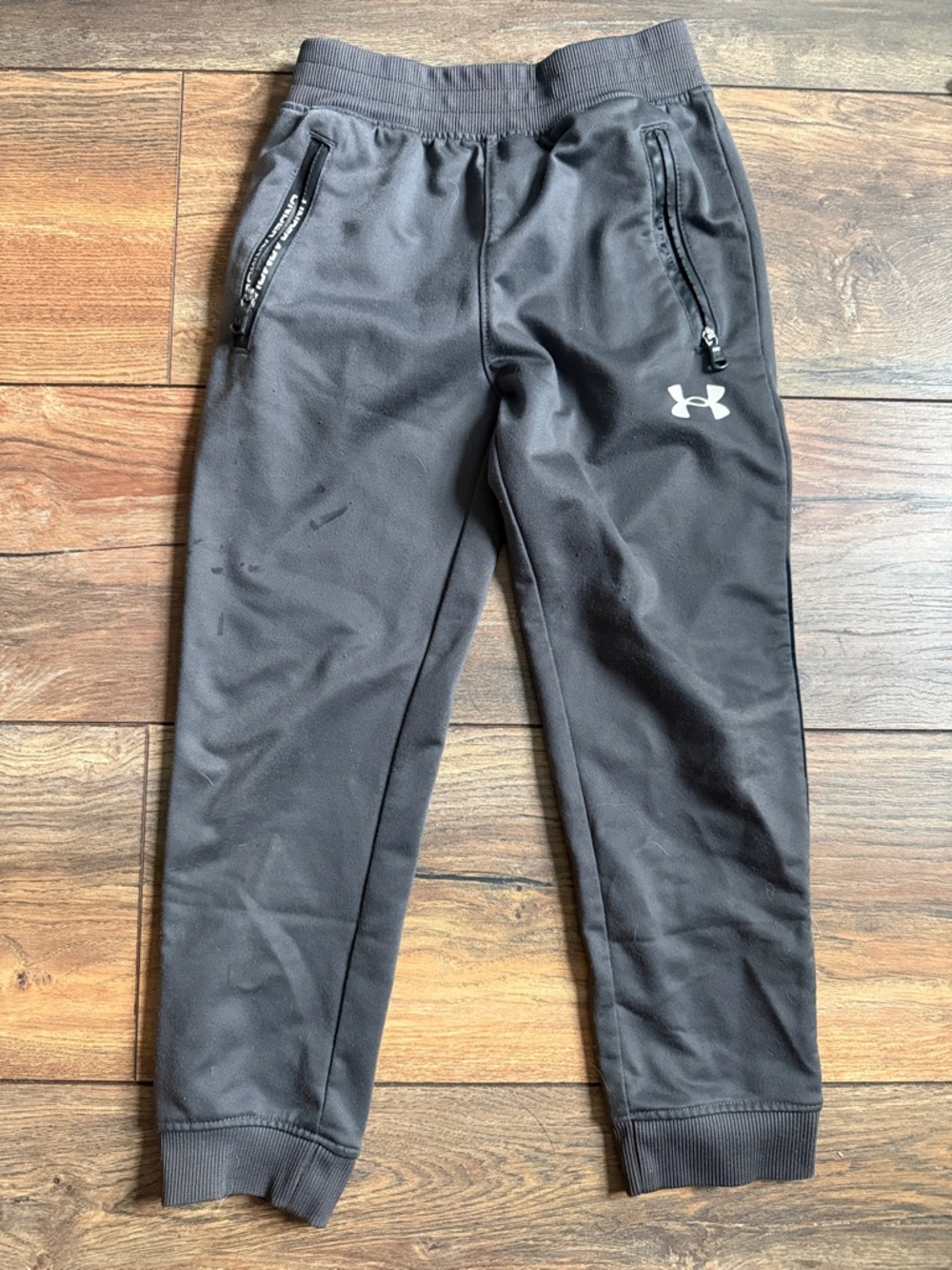 Under Armour Black Kids' Jogger Sweatpants with White Logo